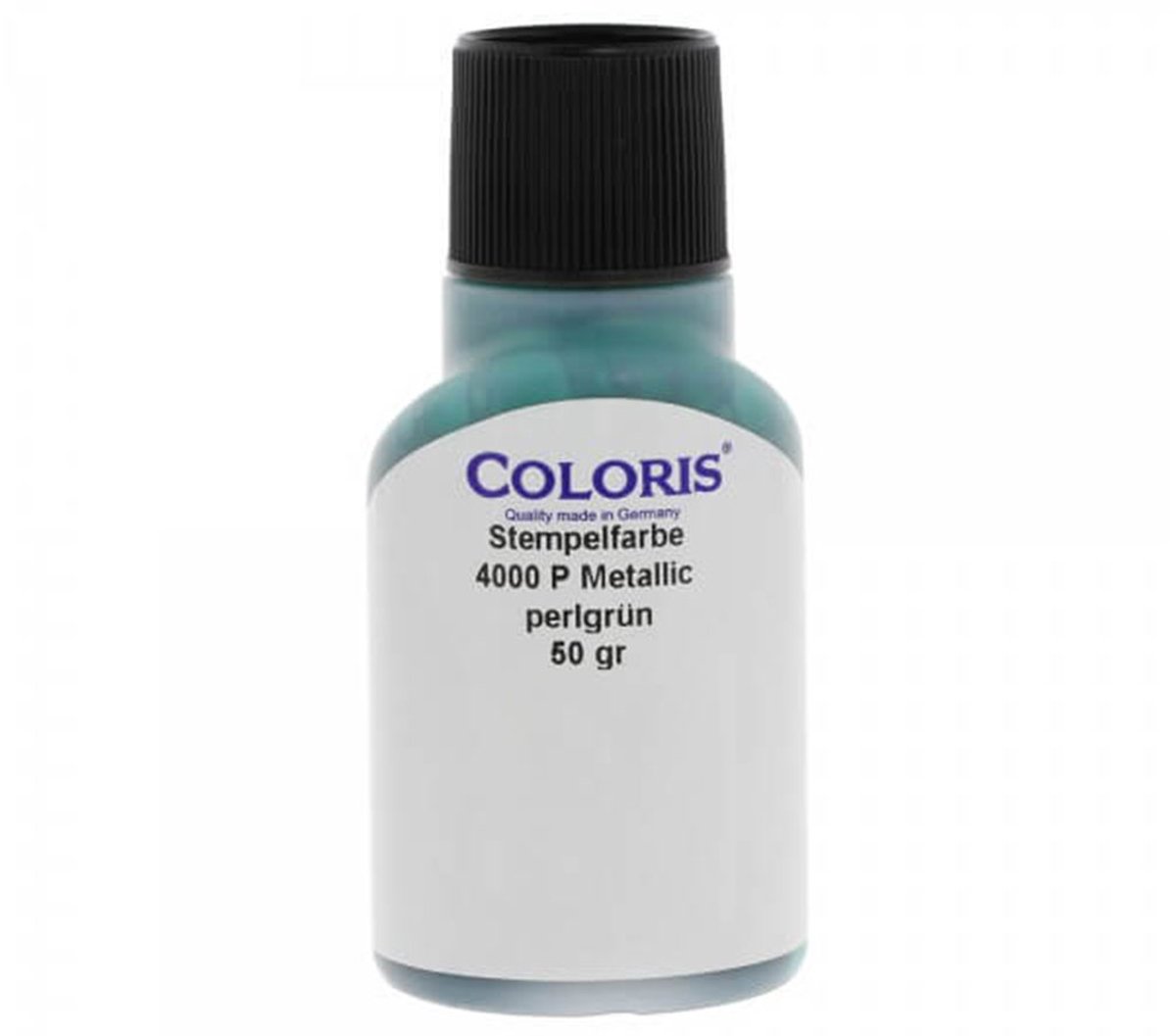 Sneldrogend Stempelinkt | Metallic Groen | Coloris 4000 P | 50 ml